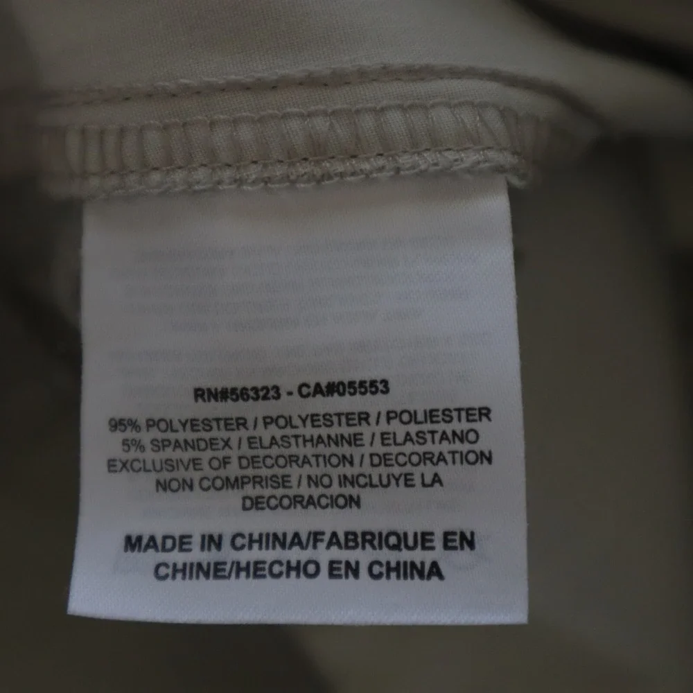 Nike Golf Pants Mens 34x32‎ Dri-Fit Performance Chino Stretch Flat Front Beige